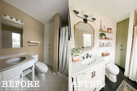 Small Bathroom Makeovers Before And After Home Interior Design