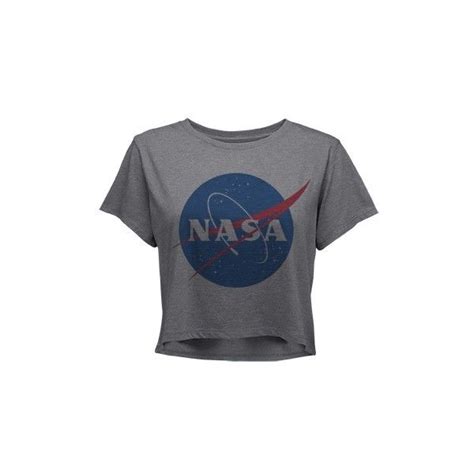 Nasa Vintage Science Crop Top 2 Liked On Polyvore Featuring Tops