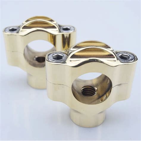 Motorcycle Parts Brass Handlebar Risers Clamps For Harley Aftermarket