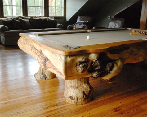 Unique Log Billiard Tables From Aspen Rustic Homemydesign