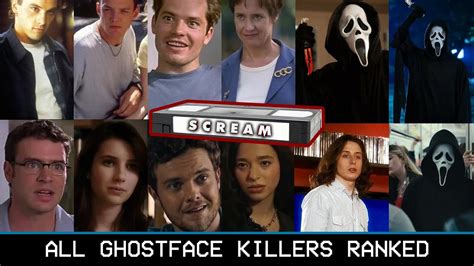 All Ghostface Killers Ranked Top 9 Scream Villains Youtube