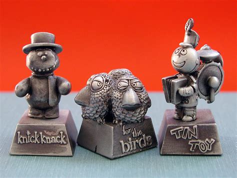 Studio Ghibli Pixar Metal Figurines Knick Knack For The Birds Tin