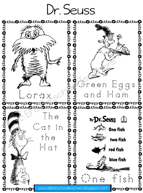 Dr Seuss Printable Worksheets Free
