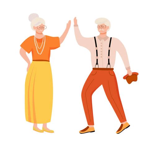 Older Couple Dancing Illustrations Royalty Free Vector Graphics And Clip