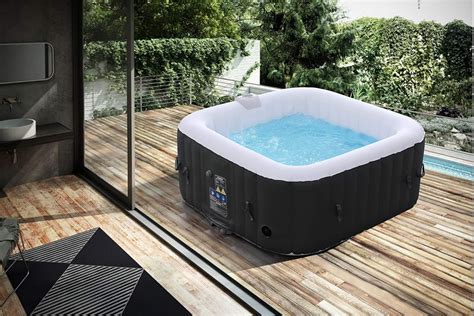 Arebos Inflatable 4 Person Hot Tub For Indoor And Outdoor Use 130