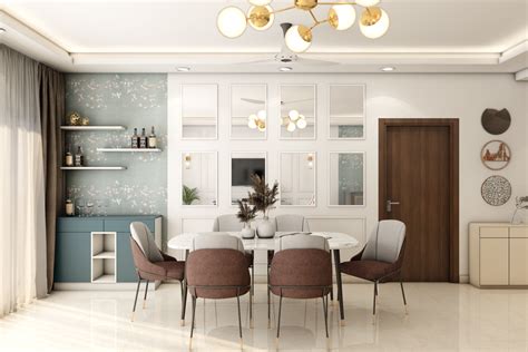 Classic Themed Spacious Low Maintenance Dining Room Design Livspace