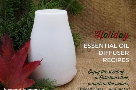 20 Holiday Essential Oil Diffuser Recipes That Will Fill Your Home With
