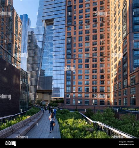 The High Line Elevated Linear Park Manhattan West Side New York City