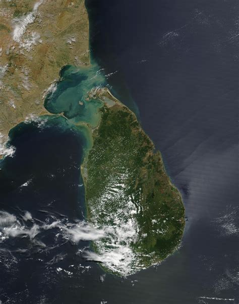 Nasa Visible Earth Sri Lanka