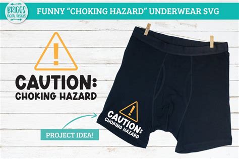 Caution Choking Hazerd SVG Funny Naughty Underwear SVG