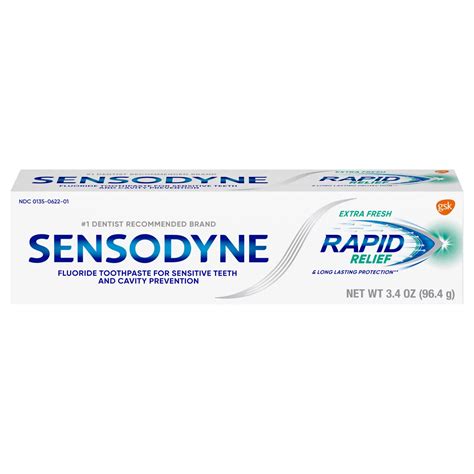 Sensodyne Rapid Relief Toothpaste Extra Fresh Shop Toothpaste At H E B