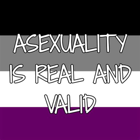 Three Images With The Asexual Pride Flag As A Background And Text On