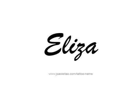 Eliza Name Tattoo Designs