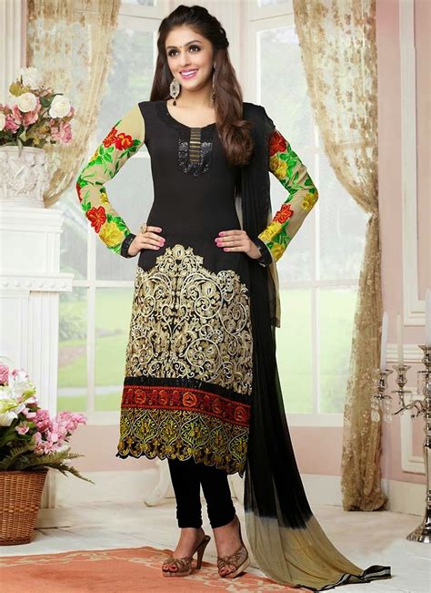 Embroidered Punjabi Style Churidar Suits For Punjabi Girls 2015 2016 Nsa Blog