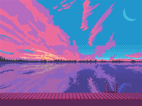 Heres A Somewhat Vapor Ish Pixel Art Illustration I Made Imgur Art