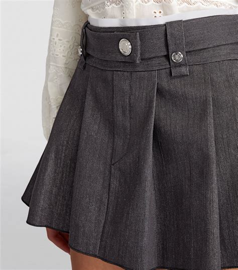 Maje Pleated Mini Skirt Harrods Hk