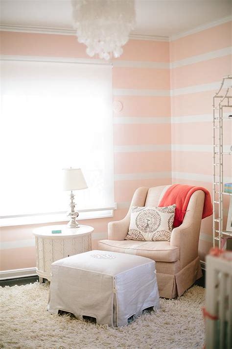 Pink And White Striped Bedroom Walls Girls Bedroom Wall Decor Of