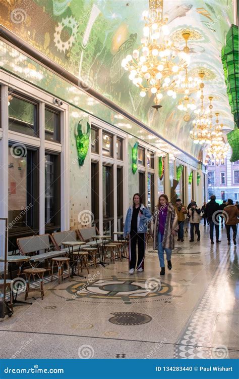 Elegant Shopping Arcade Central Amsterdam Editorial Image Image Of