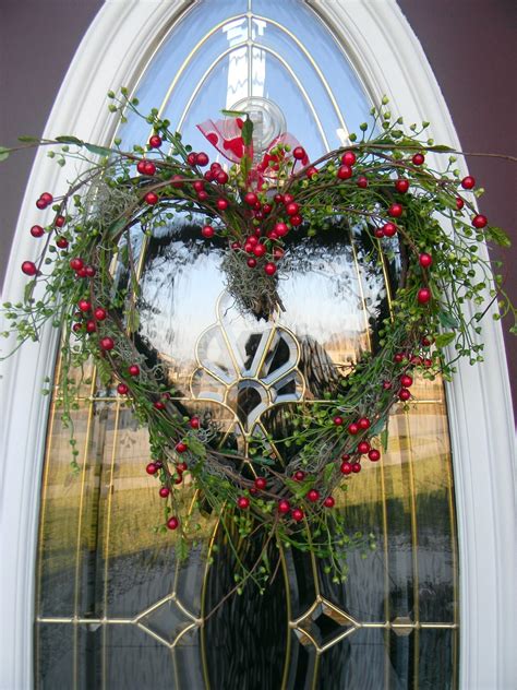 Grapevine Heart Door Wreath Decorberry Kisses
