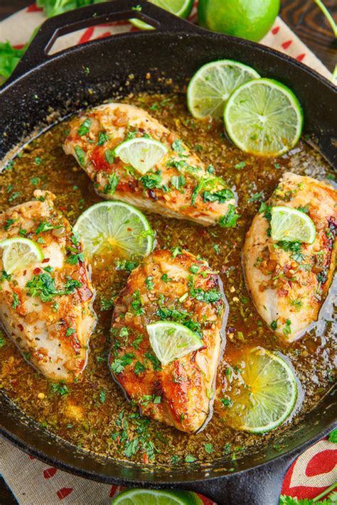 This cilantro lime chicken can be grilled, baked or fried so you can enjoy it year round. Cilantro Lime Skillet Chicken - Closet Cooking