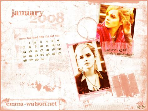 Emma Watson Calendar Emma Watson Fan Art 583132 Fanpop