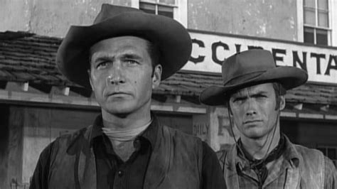 Eric Fleming As Gil Favor And Clint Eastwood As Rowdy Yates In Rawhide