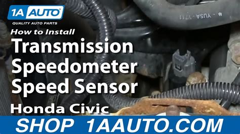 How To Install Replace Transmission Speedometer Speed Sensor Honda Civic YouTube