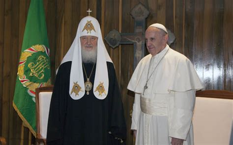 El Papa Y El Patriarca Ruso Kiril Se Abrazaron En Encuentro Histórico