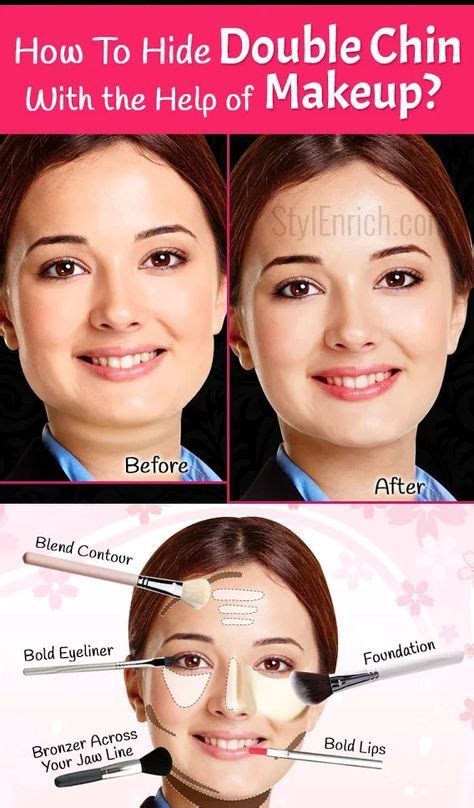 Many of us are unsure about our face shape and end up applying makeup that is unflattering. Makeup contour double chin 27 ideas | Double chin ...