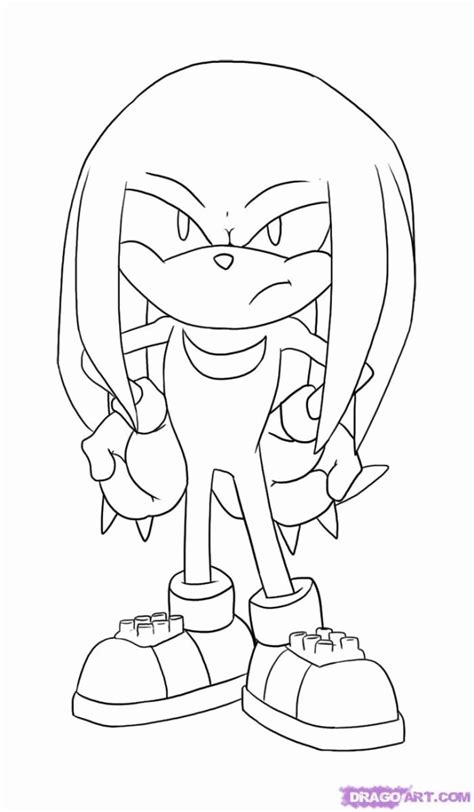 Sonic and knuckles coloring page print. Knuckles The Echidna Pictures - Coloring Home