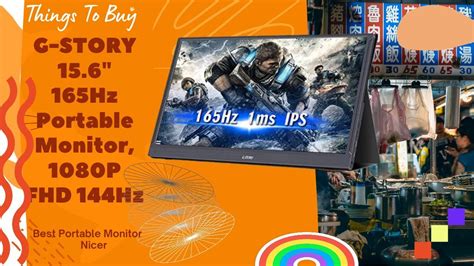 G Story 156 165hz Portable Monitor 1080p Best Portable Gaming