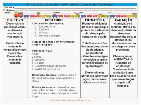 Planejamento Anual Do 1º PerÍodo EducaÇÃo Infantil Dicas Para