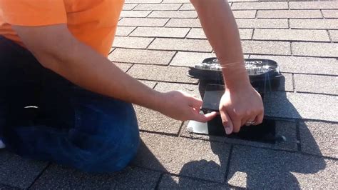 I do it twice a year. Dryer vent cleaning on roof in Chicago - YouTube