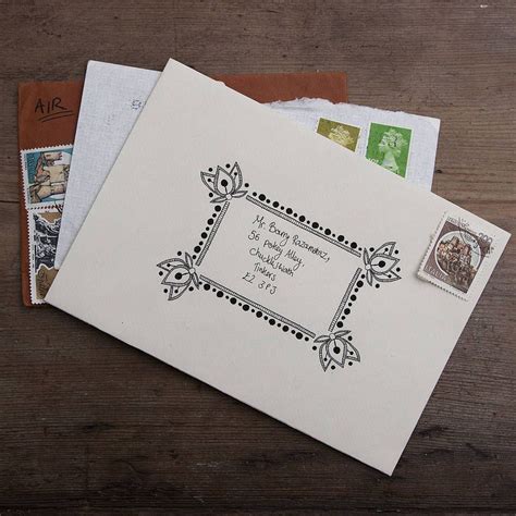 Pack Of Ten Decorative Envelopes Envelope Art Mail Art Envelopes