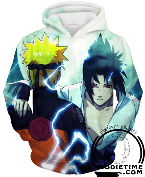 Naruto And Sasuke Hoodie 3d Pullover Clothing Naruto Hoodies Kurama