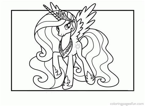 Printable celestia my little pony coloring page. 14 Pics Of Princess Celestia Coloring Pages To Print - My ...