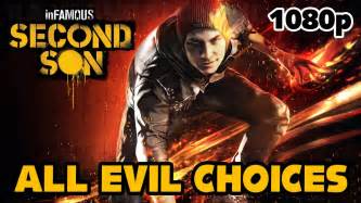 Infamous Second Son All Evil Choices 1080p True Hd Quality Youtube