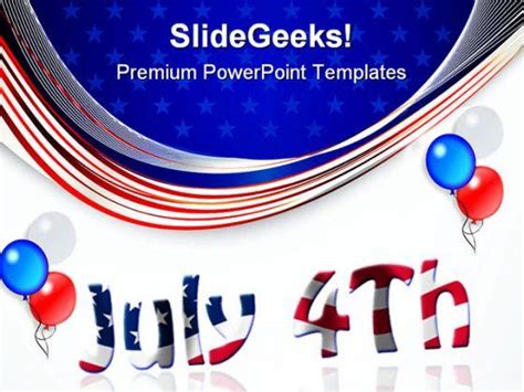 Fourth July Americana Powerpoint Templates And Powerpoint Backgrounds