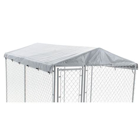 Universal Roof Dog House Pet Kennel Cover Outdoor Steel Poles 6 Ft X 10