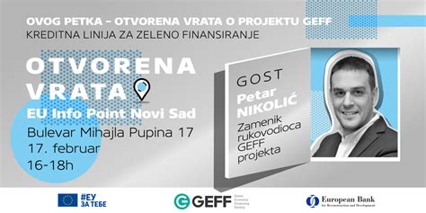 Otvorena Vrata O Kreditnoj Liniji Za Zeleno Finansiranje Eu U Srbiji