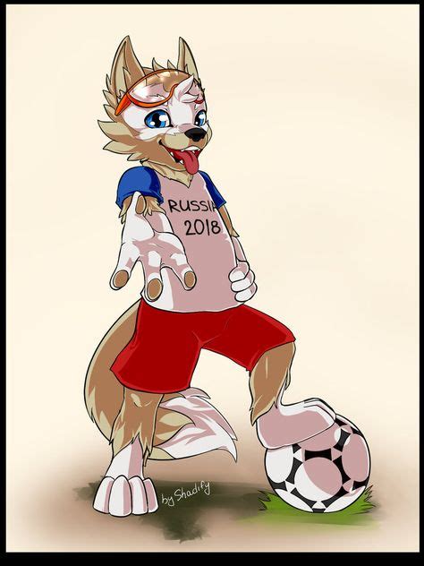 on deviantart zabivaka mascota del mundial dibujos