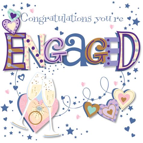 Congratulations Youre Engaged Greeting Card Cards