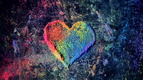 Colorful Valentine Love Heart 4k 5k Wallpapers Hd Wallpapers