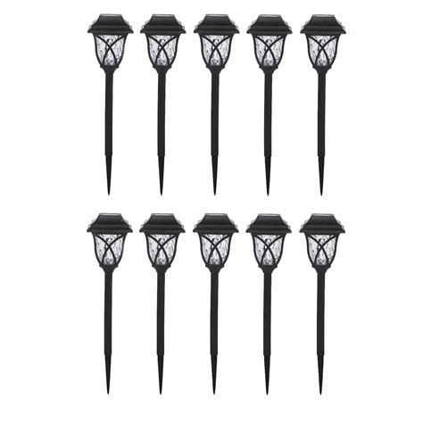 Luxform Set of 10 Solar Stake Lights - QVC UK