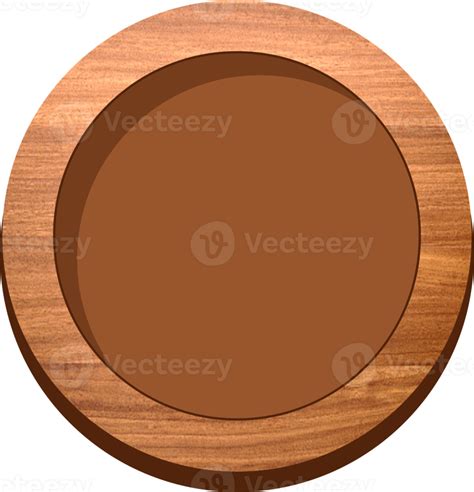 Game Button Wooden Round With Hole 10977982 Png