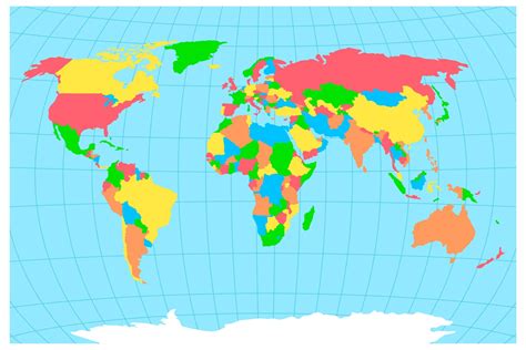 Mapamundi Para Imprimir Mapas En Alta Calidad【gratis】