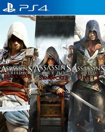 Oferta Assassins Creed Triple Pack Black Flag Unity Syndicate Ps