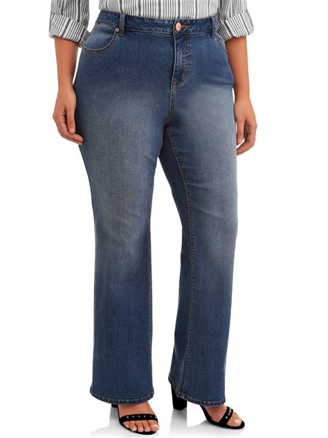 a3 denim women s plus size high waist repreve flare trouser jean