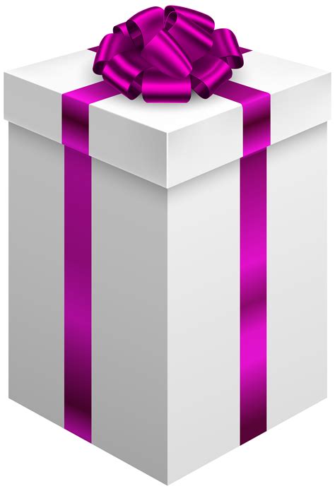 Gift Box With Purple Bow Png Clipart Best Web Clipart