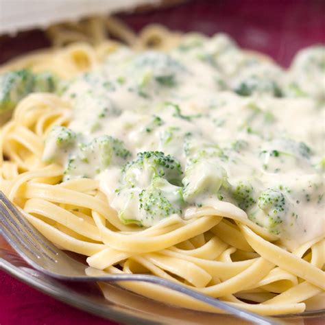 Broccoli And Fettuccine Alfredo Add Salt And Serve